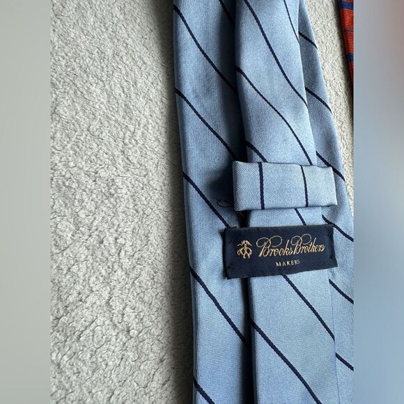 Brooks Brothers Makers Silk Tie Stripe Men‎ Necktie - REPP Lot Of 3 - Picture 7 of 7